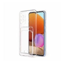 Ceponya Galaxy A33 5G Kartlıklı Şeffaf Setra Clear Silikon Kapak Kılıf