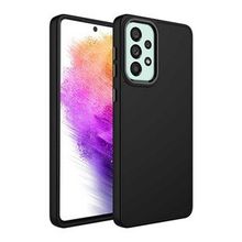 Ceponya Galaxy A33 5G Metal Çerçeve ve Buton Tasarımlı Silikon Luna Kapak Kılıf