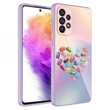 Ceponya Galaxy A53 5g Kamera Korumalı Desenli Sert Silikon Epoksi Kapak Kılıf