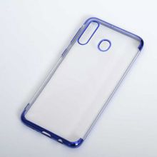 Ceponya Galaxy M30 İnce Köşeleri Renkli Şeffaf Silikon Kılıf