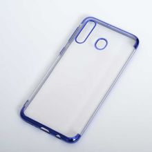 Ceponya Galaxy M30 İnce Köşeleri Renkli Şeffaf Silikon Kılıf