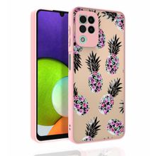 Ceponya Galaxy M32 Desenli Kamera Korumalı Parlak Nora Kapak Kılıf