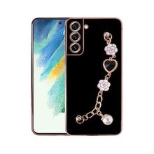 Ceponya Galaxy S21 FE El Tutamaçlı Kamera Korumalı Taka Silikon Kapak Kılıf