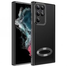 Ceponya Galaxy S22 Ultra Kamera Korumalı Logo Gösteren Omega Kapak Kılıf