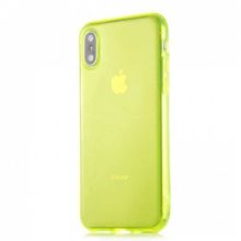 Ceponya iPhone X/XS 5.8 inç Kamera Çıkıntılı Renkli Trasnparan Silikon Kılıf