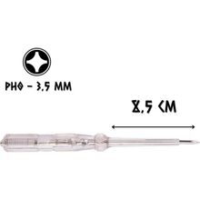Cer-Pa Norm Kontrol Kalemi Yıldız Uçlu Ph0 - 18.5 Cm. - Şeffaf