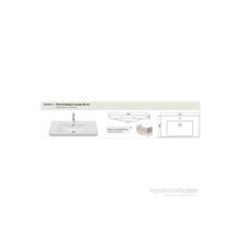 Cerastyle 85 cm Porto Etajerli Lavabo