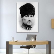 Çerçevelet Karakalem Atatürk Portresi 140x200 cm