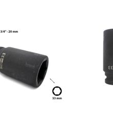 Ceta Form C74-H33 3-4 inç 6 Köşe Derin Havalı 33 mm Lokma Anahtar