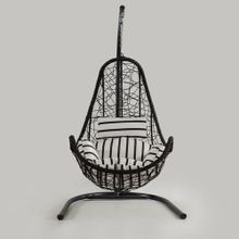 Cewi Net Swing Kahve Rattan Zebra Oturumlu Salıncak