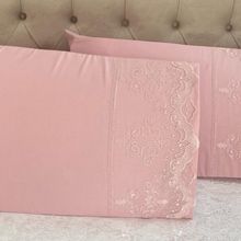 Çeyiz Bahçesi Mahidevran 2 Adet 50x70 cm Güpürlü Pudra Yastık Kılıfı