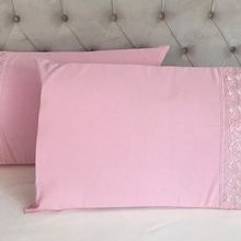 Çeyiz Bahçesi Zambak 2 Adet 50x70 cm Fransız Güpürlü Pudra Yastık Kılıfı