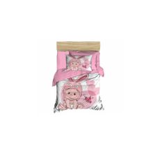 Çeyiz Diyarı 177855-22 Dijital Baskılı 3d Bebek Rabbit Baby Pembe Nevresim Takımı