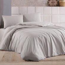 Çeyiz Diyarı Almond Gri Çift Kişilik Nevresim Takımı
