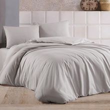 Çeyiz Diyarı Almond Gri Tek Kişilik Nevresim Takımı