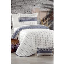 Çeyiz Diyarı Colors Micro Krem Gri Tek Kişilik Yatak Örtüsü
