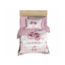 Çeyiz Diyarı Dijital Baskılı Girl Pudra 3d Bebek Nevresim Takımı