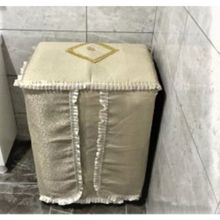 Çeyizci Sokağı Cappucino Lüks Simli Çamaşır Makinesi Örtüsü