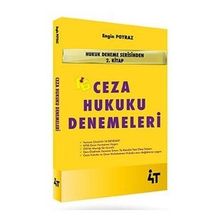 Ceza Hukuku Denemeleri 4T Yayınları