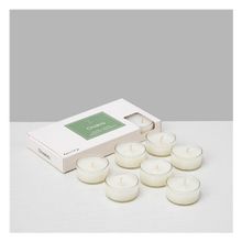 Chakra Blanc Yasmin 8 li Tealight Mum Natural - Kahverengi - 1