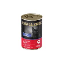 Challenge Pate Sığır Etli 400 GR Yetişkin Kedi Konservesi