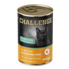 Challenge Tavuk ve Ciğerli Yetişkin 400 gr Kedi Konservesi