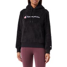 Champion Legacy Bonded Polar Teddy Kapüşonlu Siyah Kadın Sweatshirt