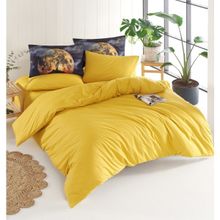 Charlotte Moon 200x220 cm Hardal Çift Kişilik Nevresim Takımı