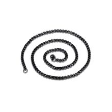 Chavin DT37 60 cm Uzun Siyah 3 mm Erkek Çelik Zincir