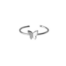 Chavin EU31 2 mm Alloy Ayarlanabilir Gri Kelebek Kadın Yüzük
