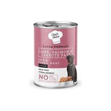 Chef's Choice 400 gr Tahılsız Kuzu Somon ve Havuçlu Ezme Köpek Konservesi