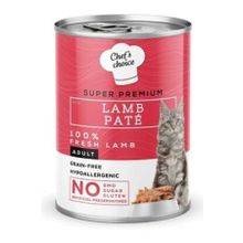 Chef's Choice Pate Lamb Kuzu Etli Tahılsız Ezme 400 gr Kedi Yaş Maması