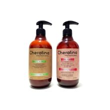 Cheratina 500 ml Protein Sütü + Nem ve Besleyici 500 ml Şampuan