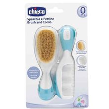Chicco Bebek Yumuşak 0 Ay Mavi Fırça Tarak Seti