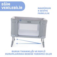 Chicco Next2Me Forever Moon Grey Anne Yanı Beşik