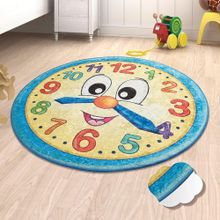 Chilai Home 8682125917979 Mavi Watch 140x140 cm Çocuk Ve Bebek Halısı