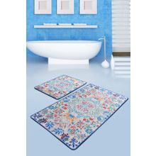 Chilai Home Ceramıca Djt 60x100 cm 50x60 cm 2'li Banyo Halısı Seti