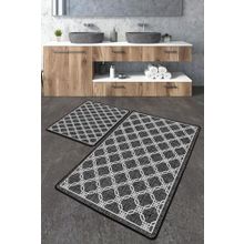 Chilai Home Chain Djt 2'li Set Banyo Paspası Kaymaz Tabanlı Banyo Halısı Klozet Takımı