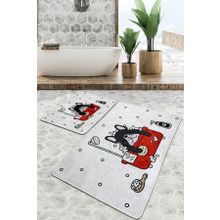 Chilai Home Dogs Shower Djt 2'li Set Banyo Halısı