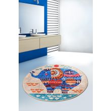 Chilai Home Etnic Djt Çap 100 cm Banyo Halısı