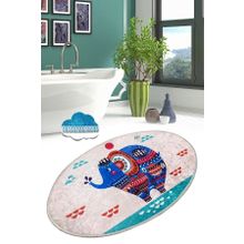 Chilai Home Etnic Oval Djt 70x120 cm Banyo Halısı