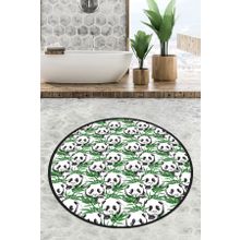 Chilai Home Green Panda Djt 120x120 cm Banyo Halısı