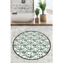 Chilai Home Green Panda Djt 140x140 cm Banyo Halısı