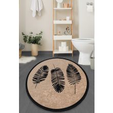 Chilai Home Hoja Bej 100x100 cm Banyo Halısı