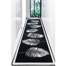 Chilai Home Hoja Siyah Djt 100x300 cm Dekoratif Yolluk
