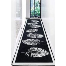 Chilai Home Hoja Siyah Djt 80x150 cm Dekoratif Yolluk