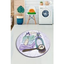Chilai Home Lavanta 100x100 cm Banyo Halısı