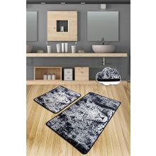 Chilai Home Tiger 2'li Set Banyo Halısı Paspas Yıkanabilir Kaymaz Taban Klozet Takımı