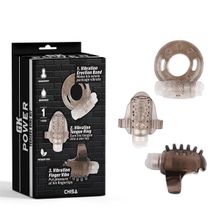 Chisa Novelties GK Power Teasers Gri Titreşimli Halka Seti