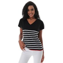 Chuba 23S1009 Siyah Beyaz Kadın T-shirt